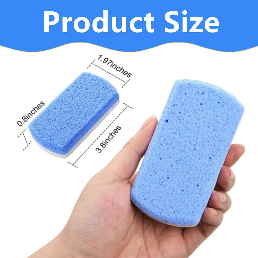 4PCS Pumice Stone Foot Scrub Double Pumice Foot Stone Pumice Foam Glass Peeling Exfoliating Foot Massage