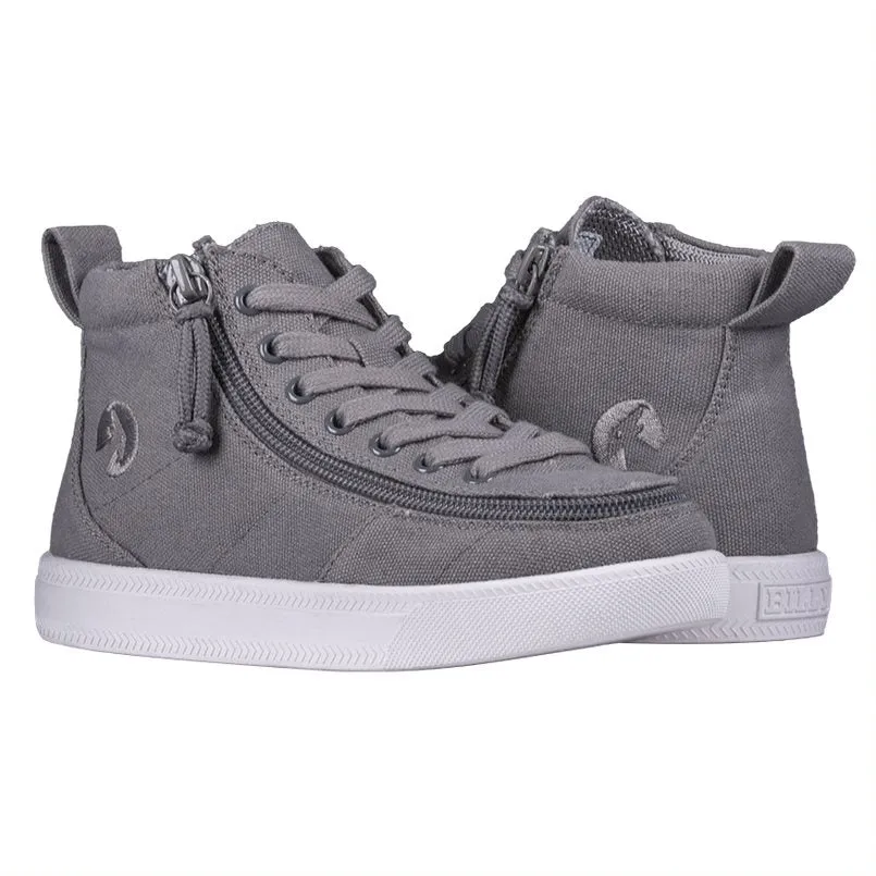 Billy Footwear (Kids) DR Fit - High Top DR Canvas Dark Grey Shoes