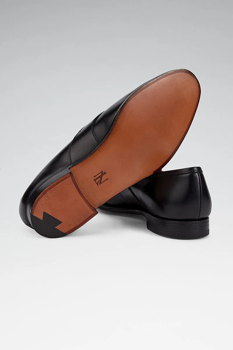 Black Full Saddle Loafers