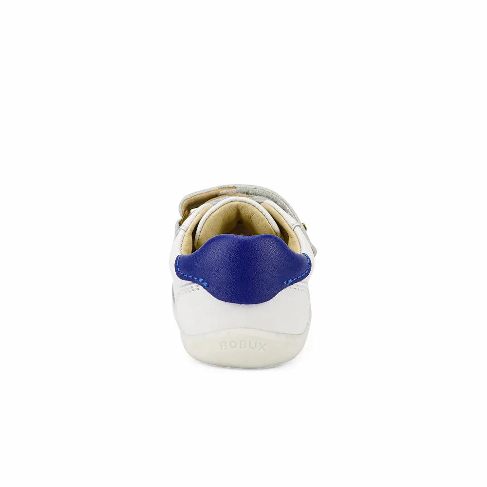 Bobux Step Up Riley White   Blueberry