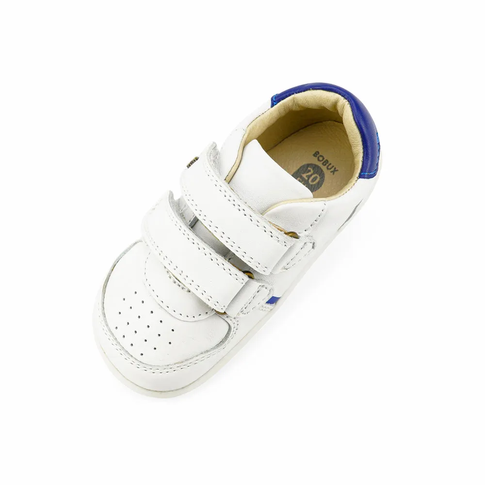 Bobux Step Up Riley White   Blueberry