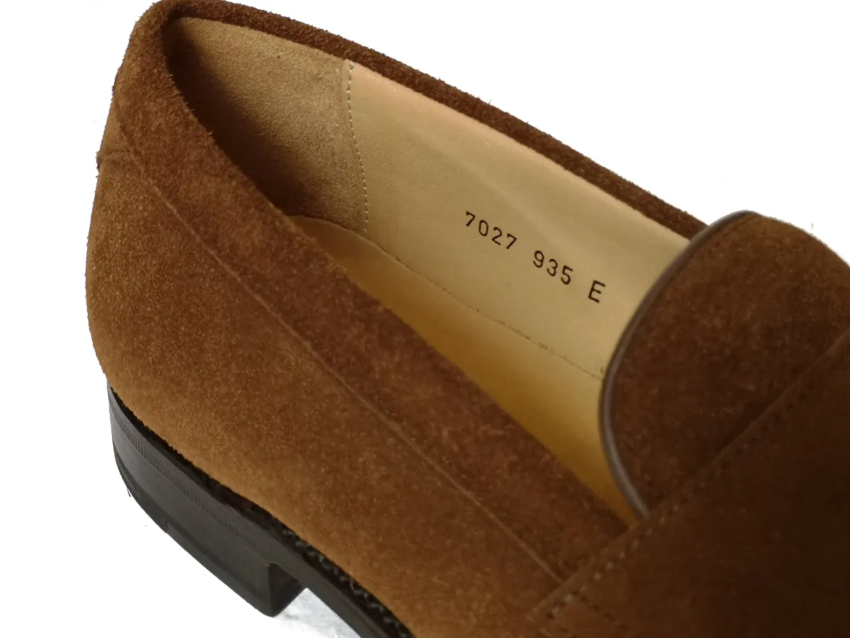 Carlos Santos Shoes  Snuff Suede Penny Loafer, 1944 last