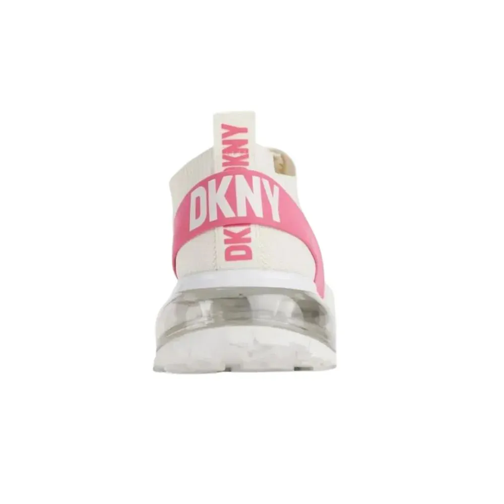 DKNY Kadia Zip-Up Sneaker - WHTPNK