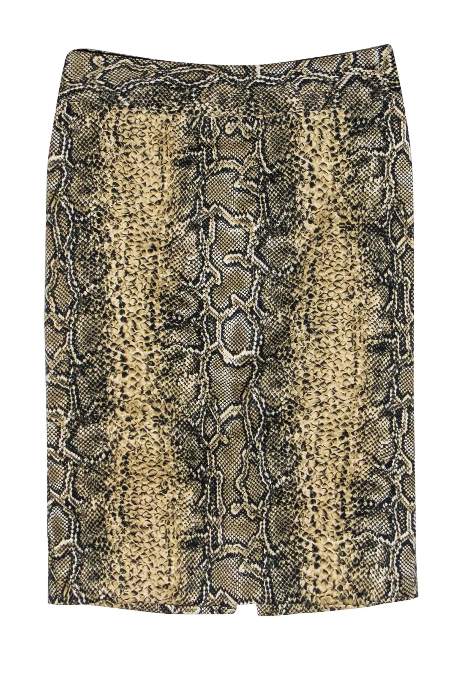 Dolce & Gabbana - Beige & Black Snake Print Skirt Sz 2