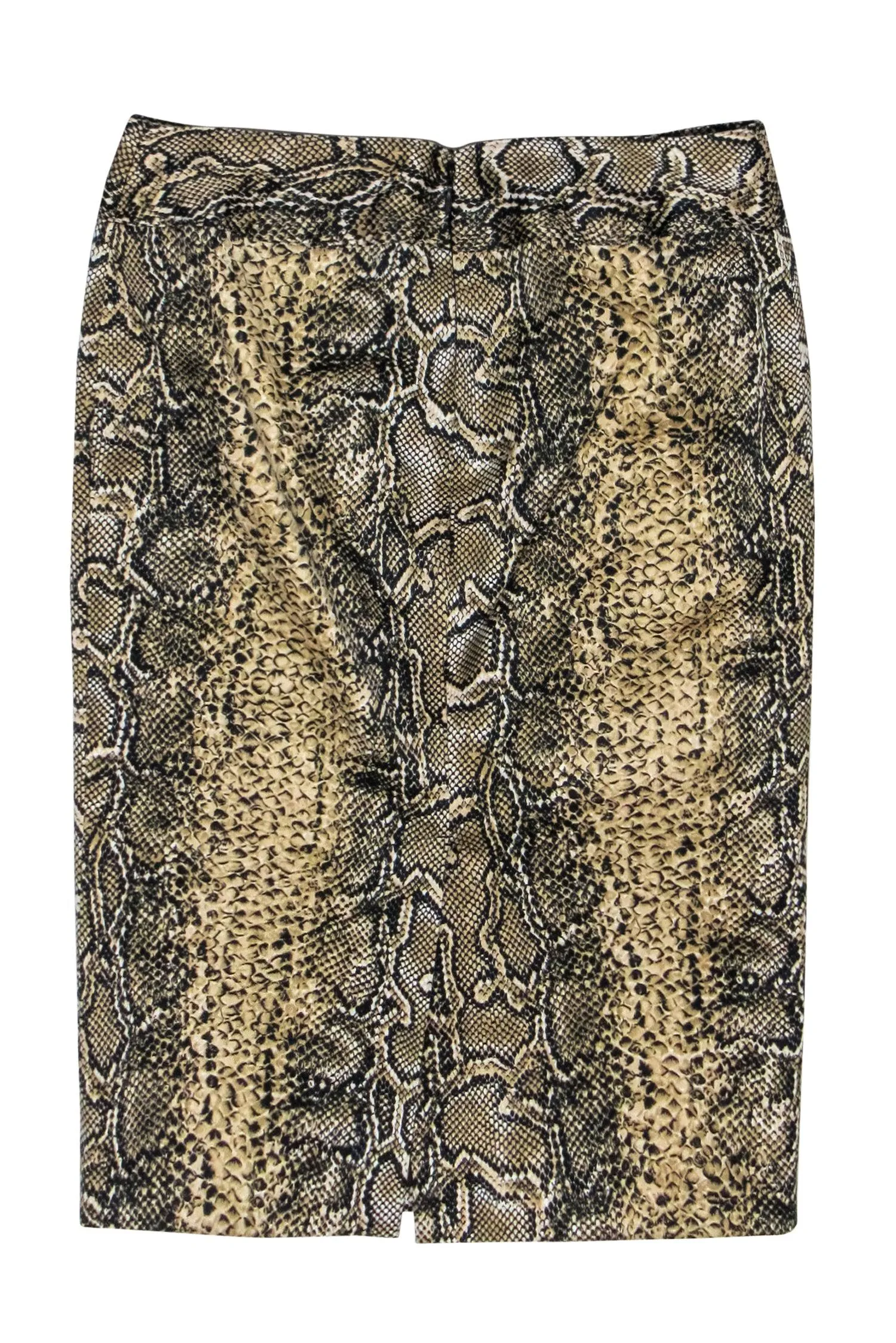 Dolce & Gabbana - Beige & Black Snake Print Skirt Sz 2