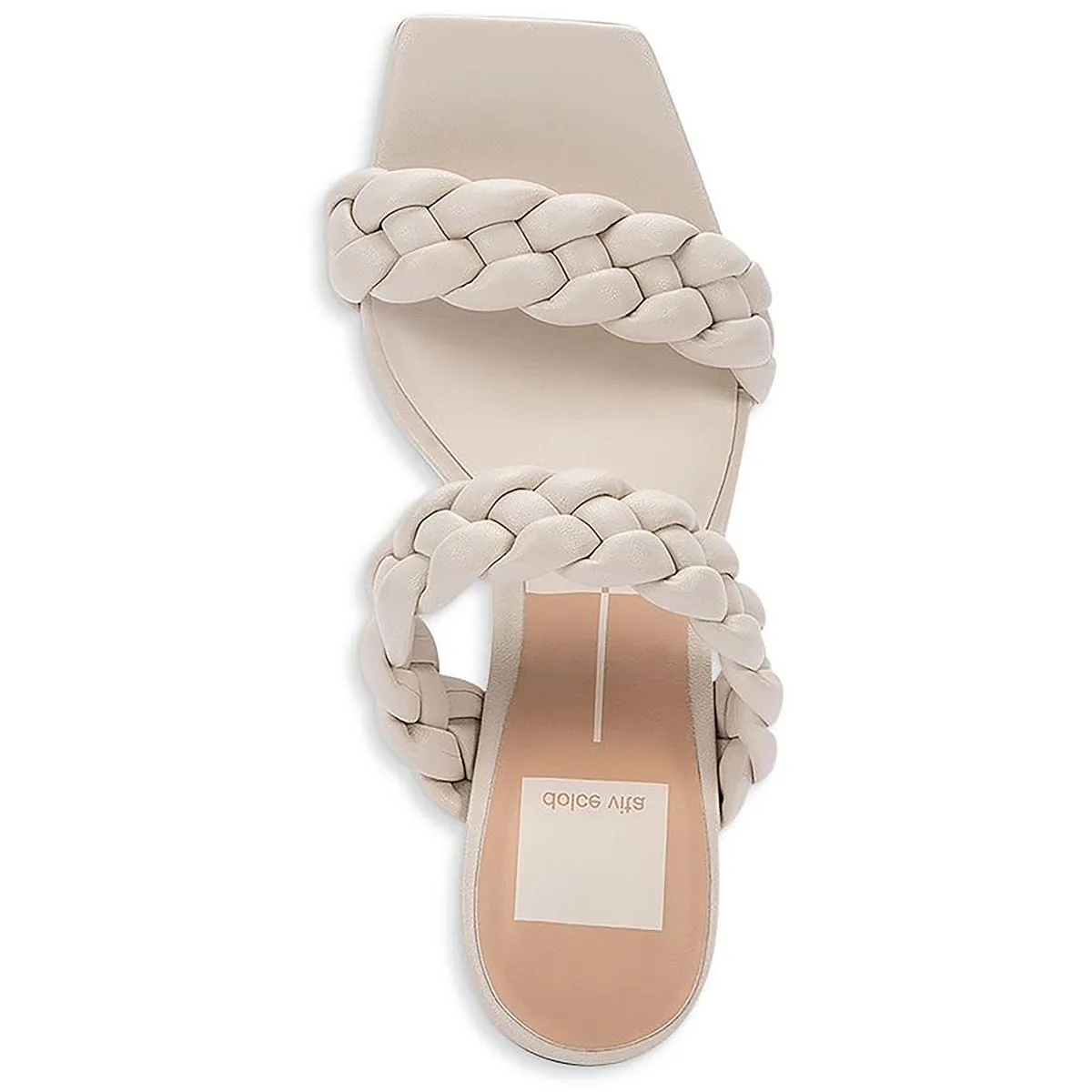 Dolce Vita Paily Women's Braided Faux Leather 2 Strap Dress Sandals