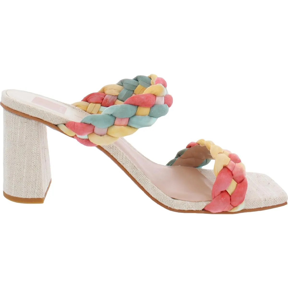 Dolce Vita Paily Women's Braided Faux Leather 2 Strap Dress Sandals