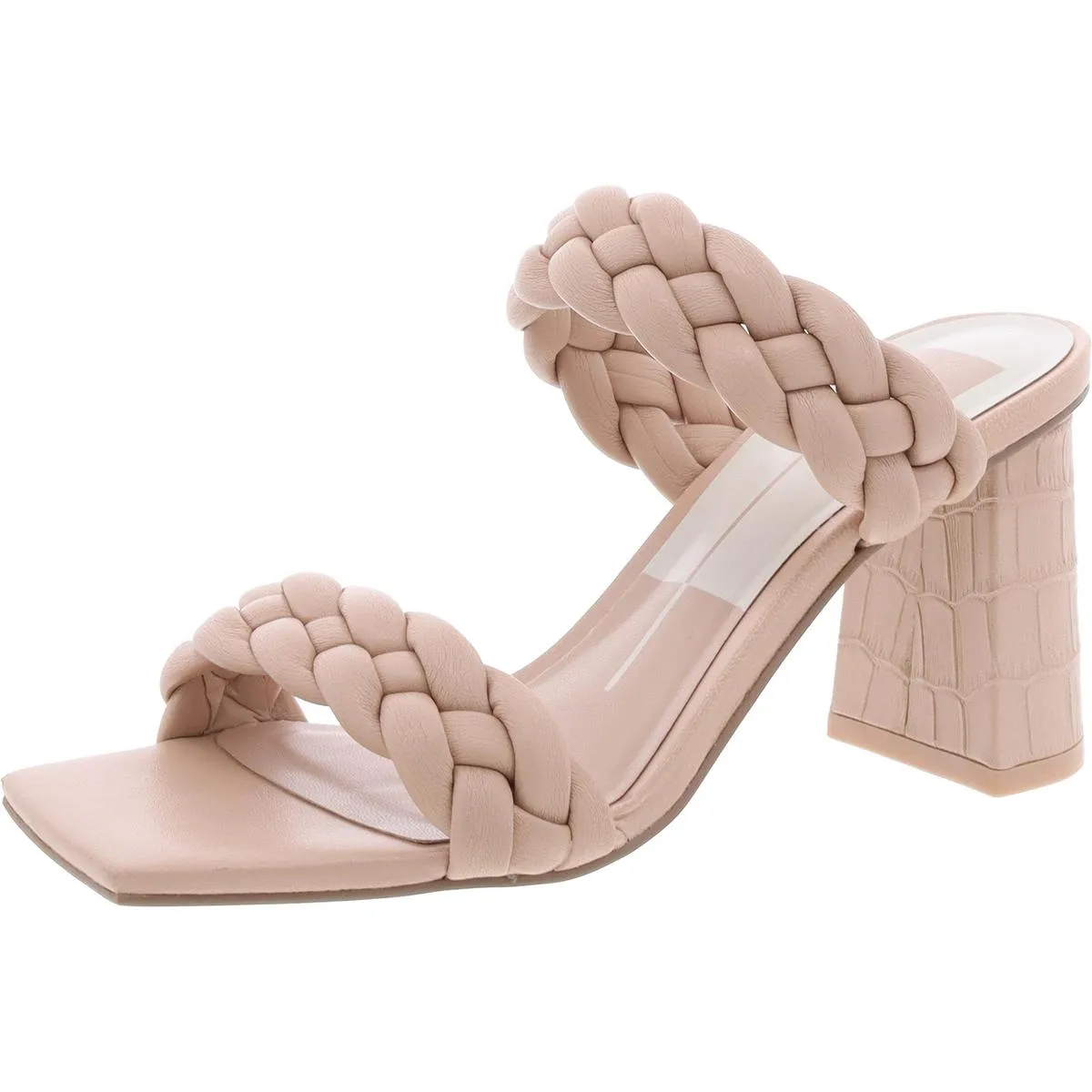 Dolce Vita Paily Women's Braided Faux Leather 2 Strap Dress Sandals