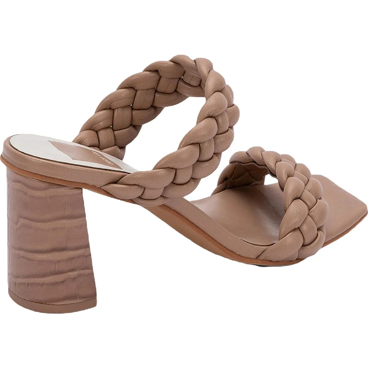 Dolce Vita Paily Women's Braided Faux Leather 2 Strap Dress Sandals