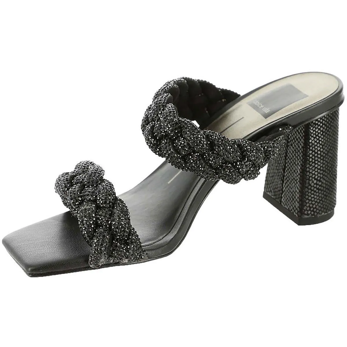 Dolce Vita Paily Women's Braided Faux Leather 2 Strap Dress Sandals