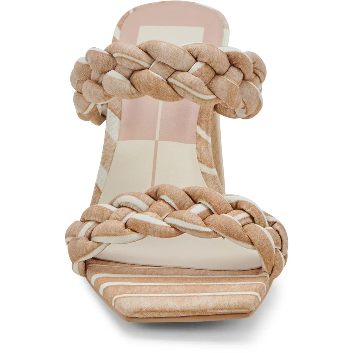 Dolce Vita Paily Women's Braided Faux Leather 2 Strap Dress Sandals