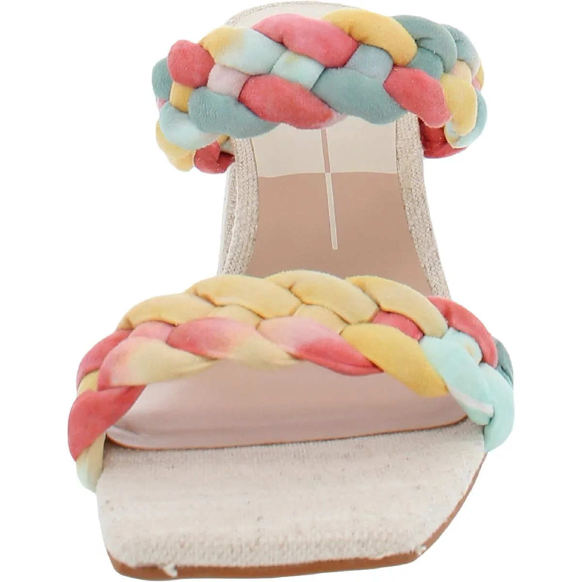 Dolce Vita Paily Women's Braided Faux Leather 2 Strap Dress Sandals