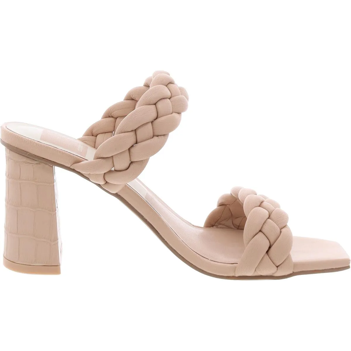 Dolce Vita Paily Women's Braided Faux Leather 2 Strap Dress Sandals