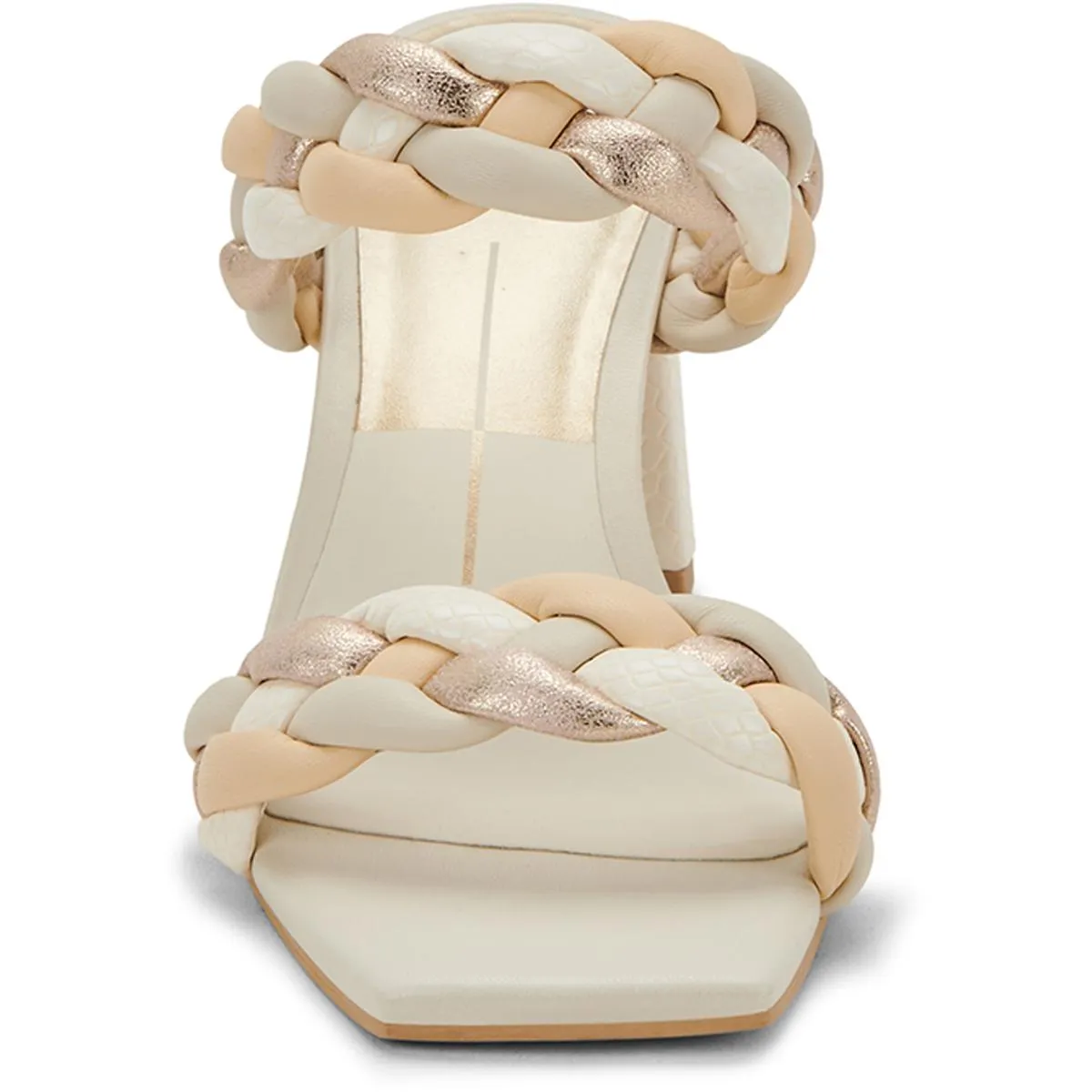 Dolce Vita Paily Women's Braided Faux Leather 2 Strap Dress Sandals