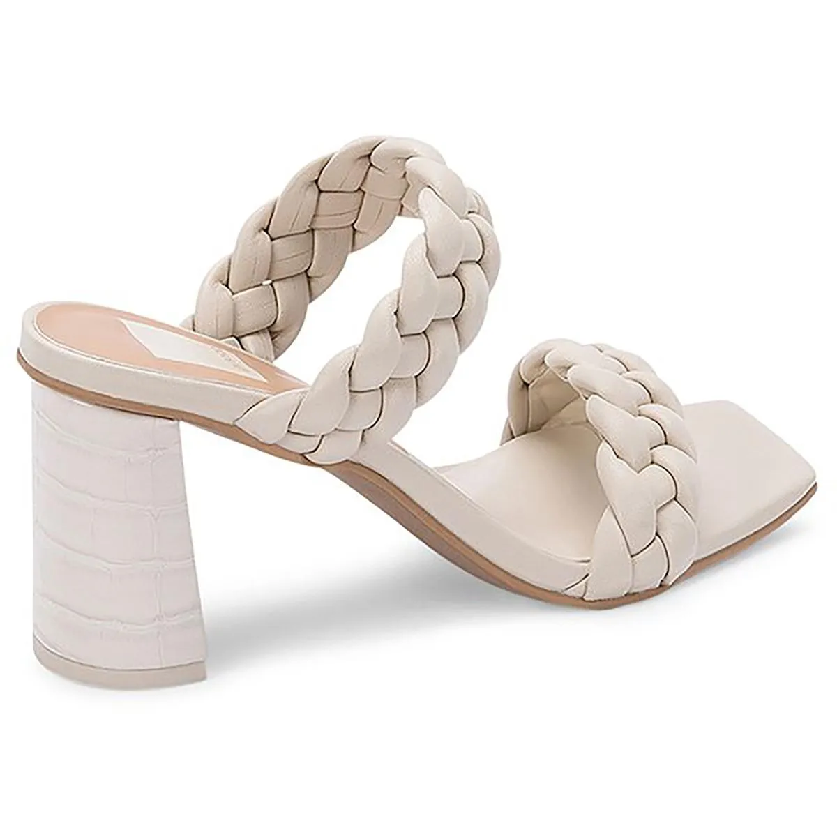 Dolce Vita Paily Women's Braided Faux Leather 2 Strap Dress Sandals