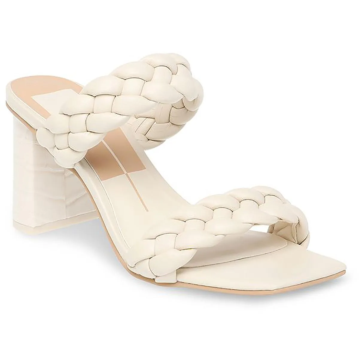 Dolce Vita Paily Women's Braided Faux Leather 2 Strap Dress Sandals
