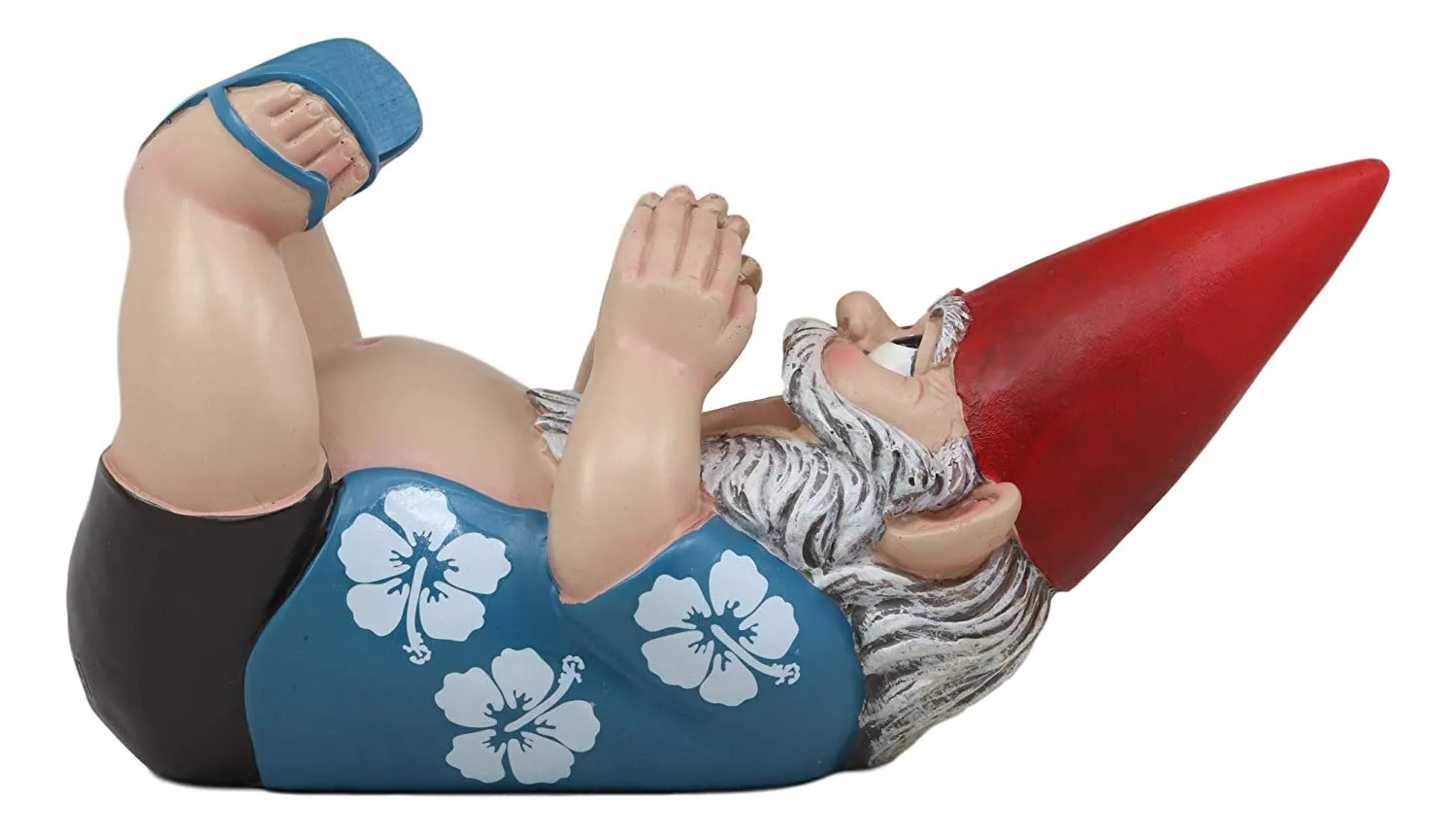 Ebros Summer Vacation Travelling Gnome With Sandal Flip Flops Wine Bottle Holder Decor