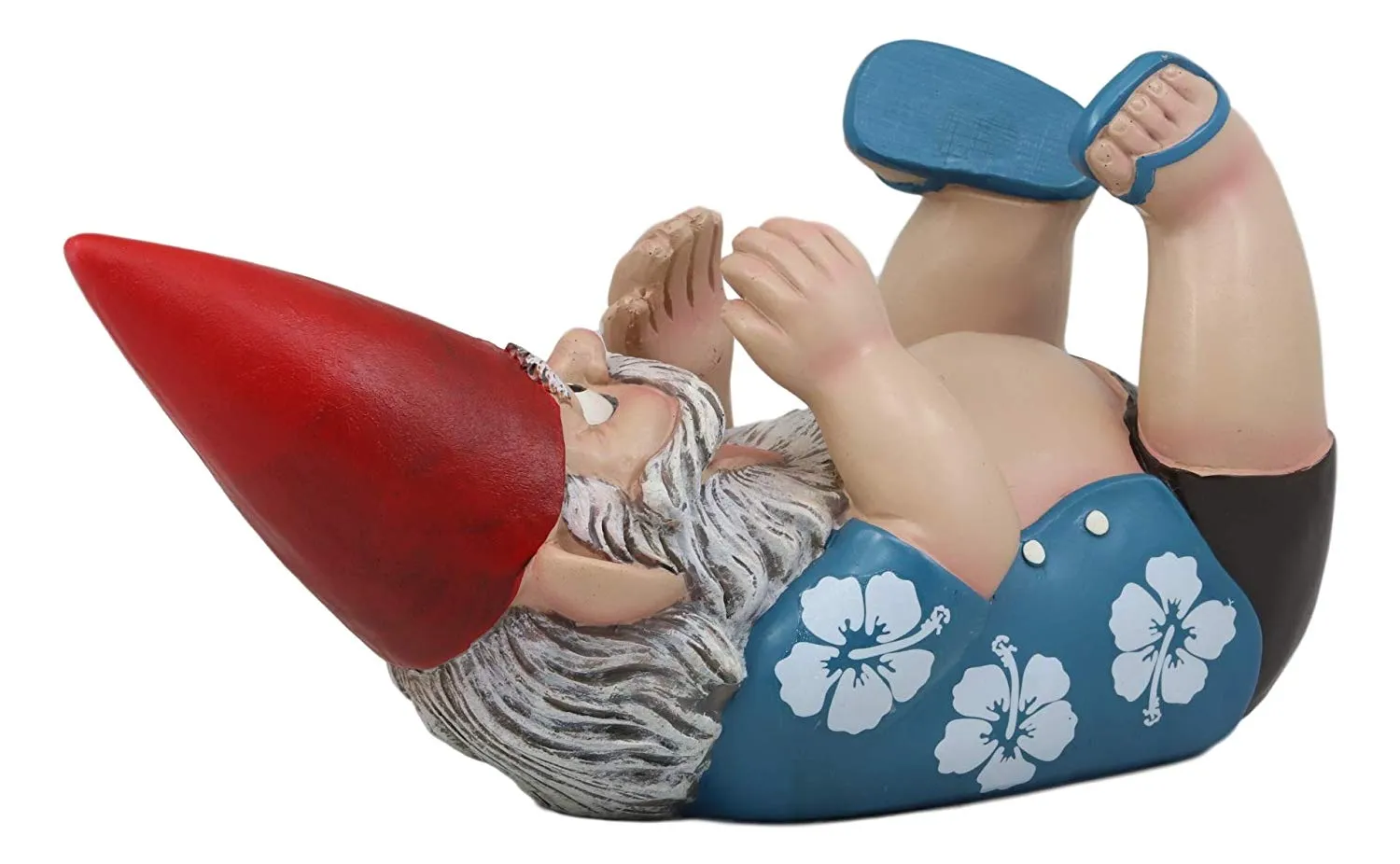 Ebros Summer Vacation Travelling Gnome With Sandal Flip Flops Wine Bottle Holder Decor