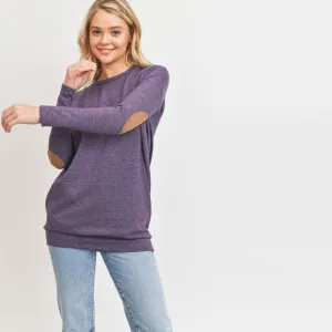 Elbow Patch French Terry Pocket Sweatshirt