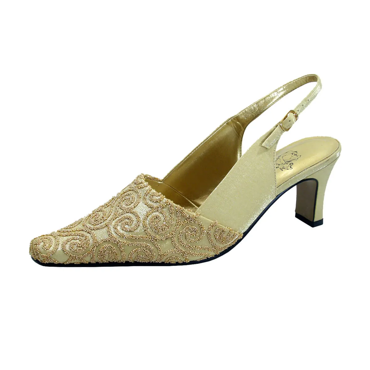 FLORAL Clover Women's Wide Width Dress Slingback Shoes