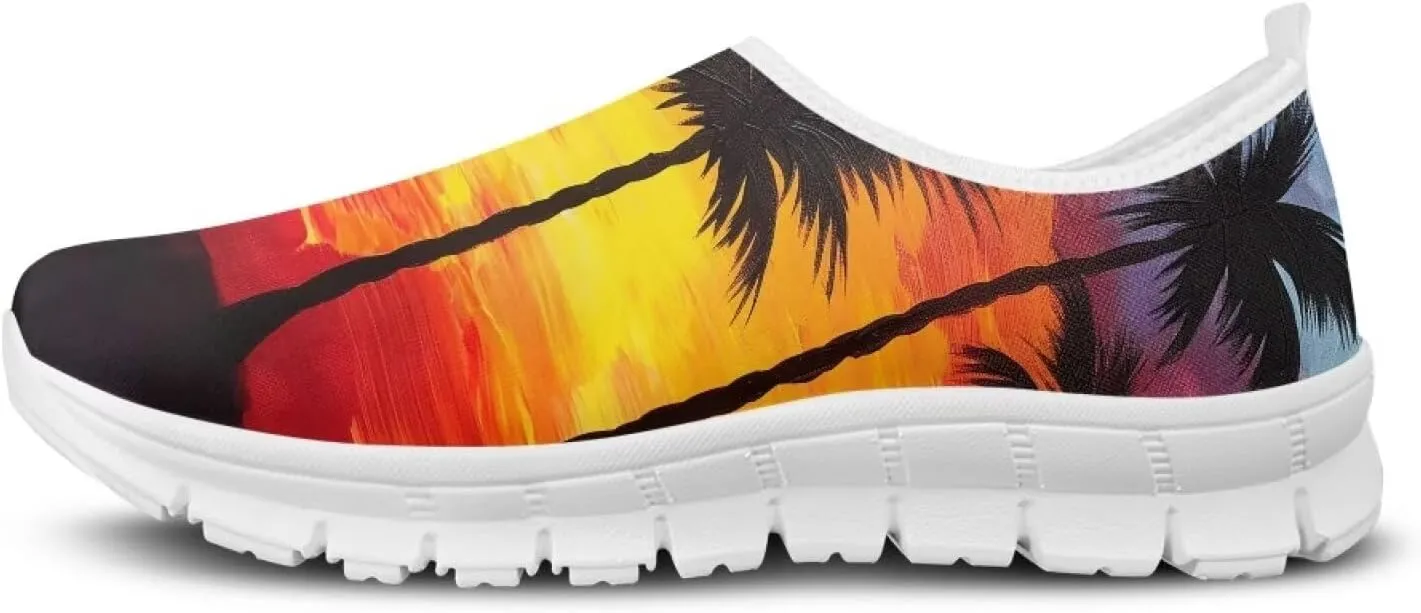 FOR U DESIGNS Shoes for Elderly Women Fall Prevention Comfortable Walking Shoes Non Slip Work Gym Running Shoes