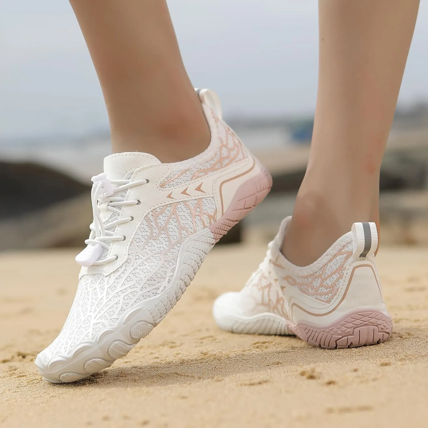 Grounded Barefoot Footwear for Women Men Pro Barefoot Shoes Hike Walking Quick-Dry Aqua Slip-on Sneaker Wide Toe Water Shoe Lightweight Breathable Shoes Waterproof Trail Running Healthy Sneaker