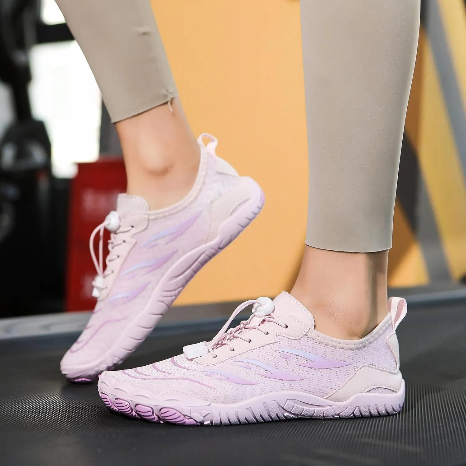 Grounded Footwear for Women Men Quick Dry Water Resistant Water Shoes,Wide Toe Box&Non-Slip Breathable Barefoot,Lightweight Adjustable Fitness Sports Footwear Outdoor Beach Surfing Training Barefoot