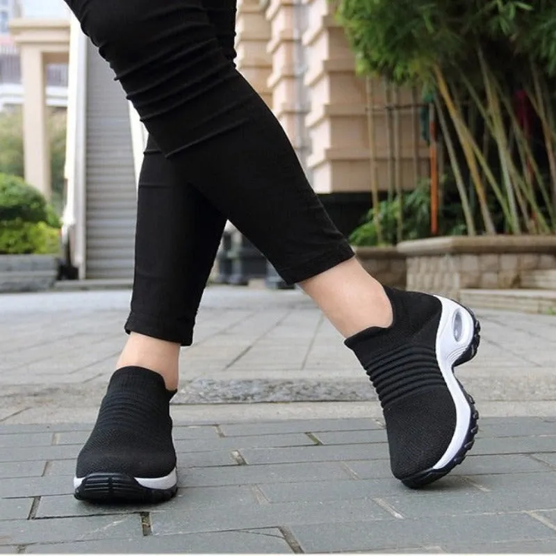Hyper-Soft Women's Orthopedic Sneakers Platform White, Black, Red Walking Shoes for Women - Casual Sneakers for Women