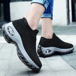 Hyper-Soft Women's Orthopedic Sneakers Platform White, Black, Red Walking Shoes for Women - Casual Sneakers for Women
