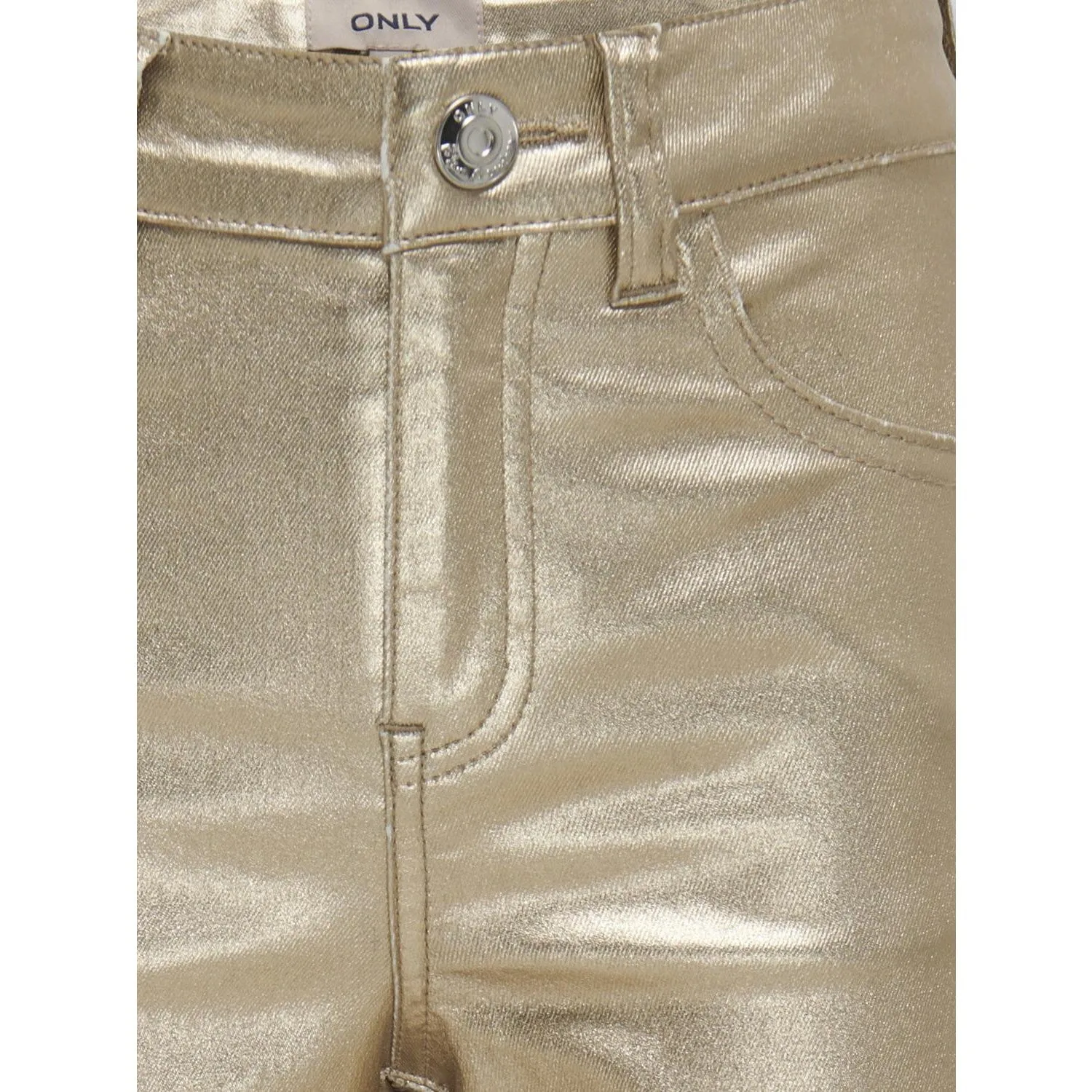 kids ONLY Gold Colour Juicy Wide Metal Coated Bukser