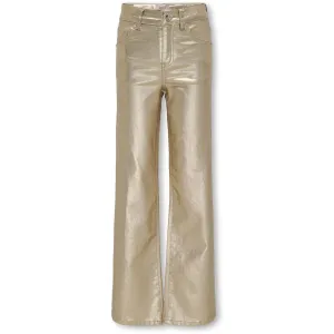 kids ONLY Gold Colour Juicy Wide Metal Coated Bukser