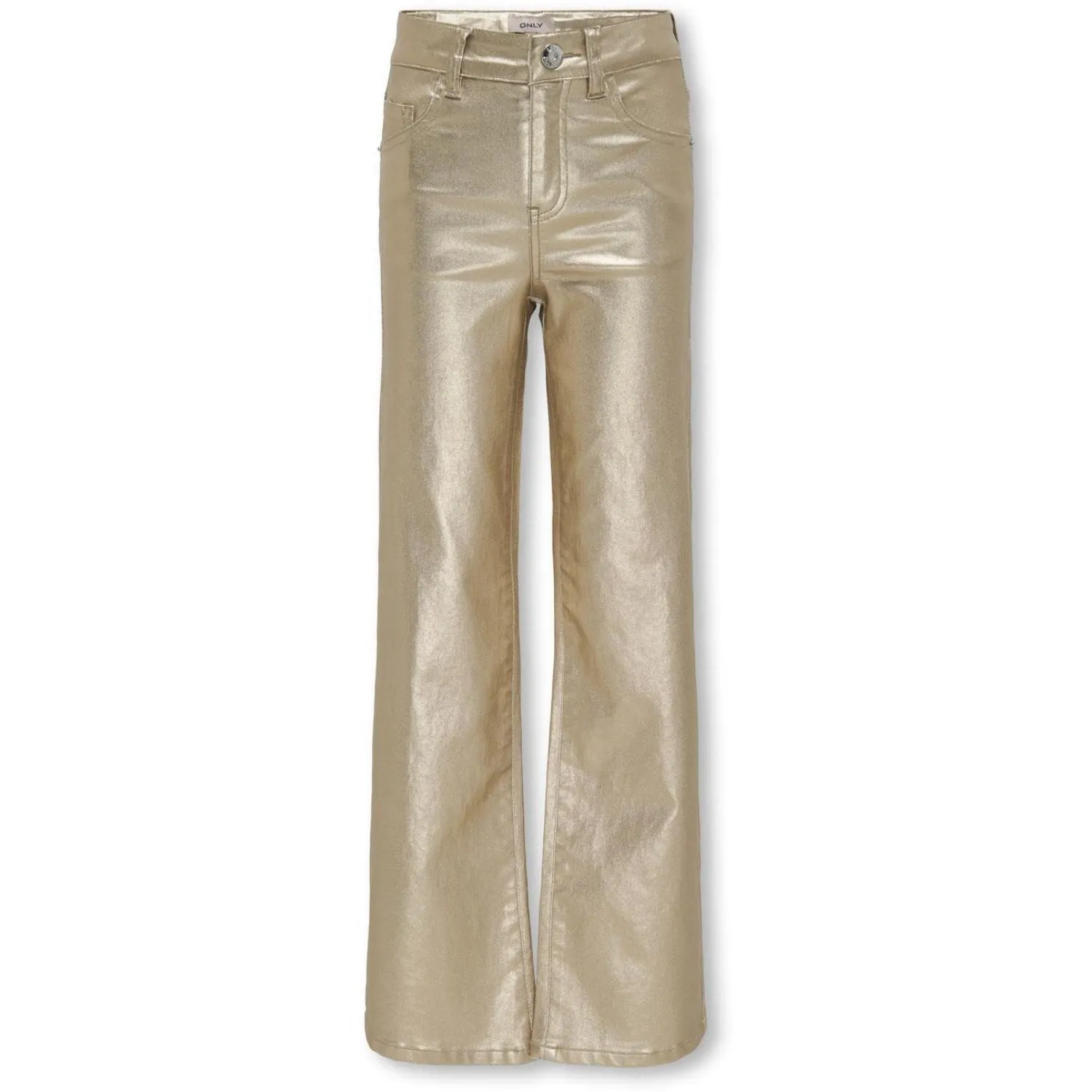 kids ONLY Gold Colour Juicy Wide Metal Coated Bukser