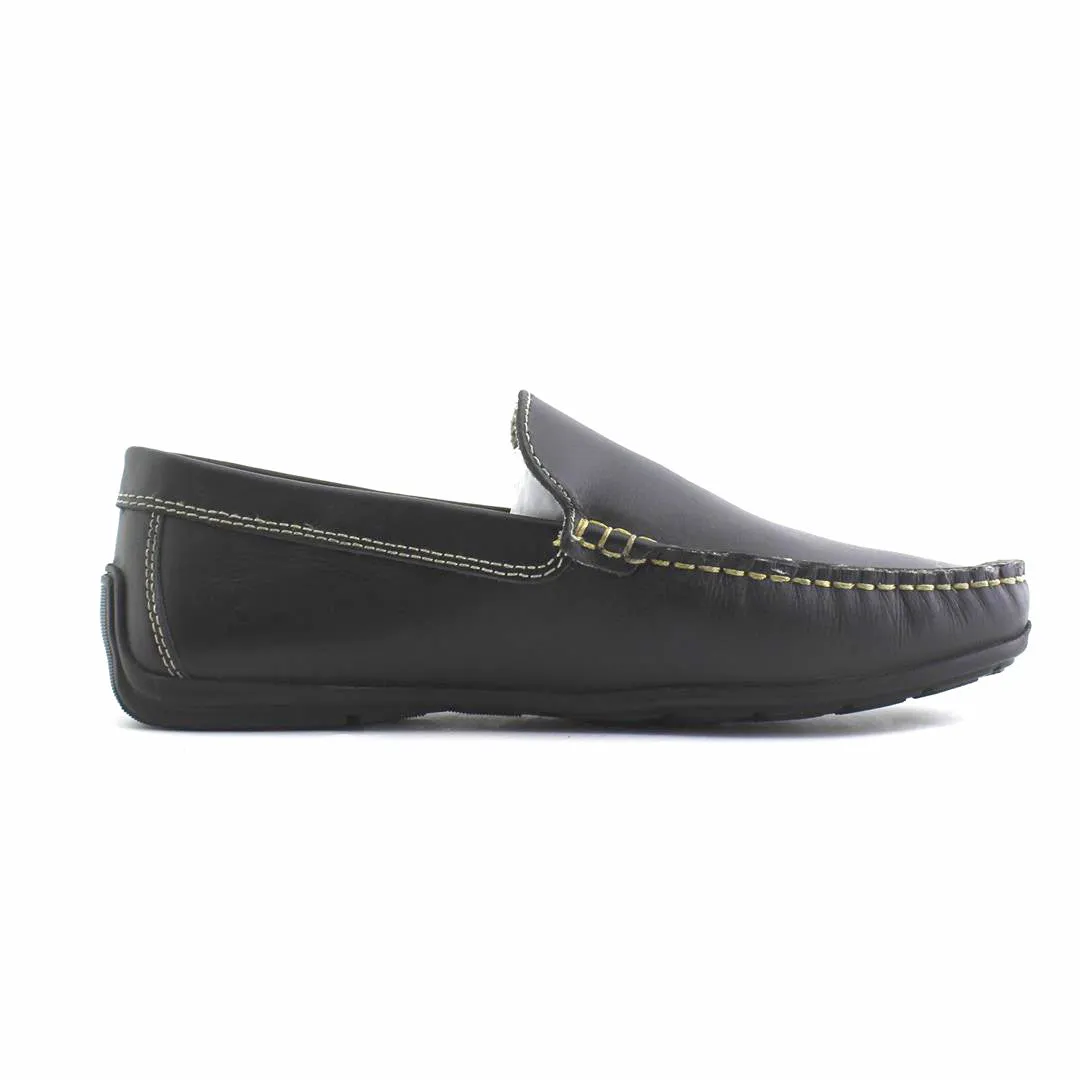 Leather Moccasins - Rubber Soled Driving Loafers