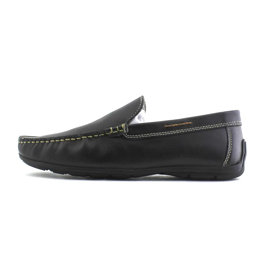 Leather Moccasins - Rubber Soled Driving Loafers