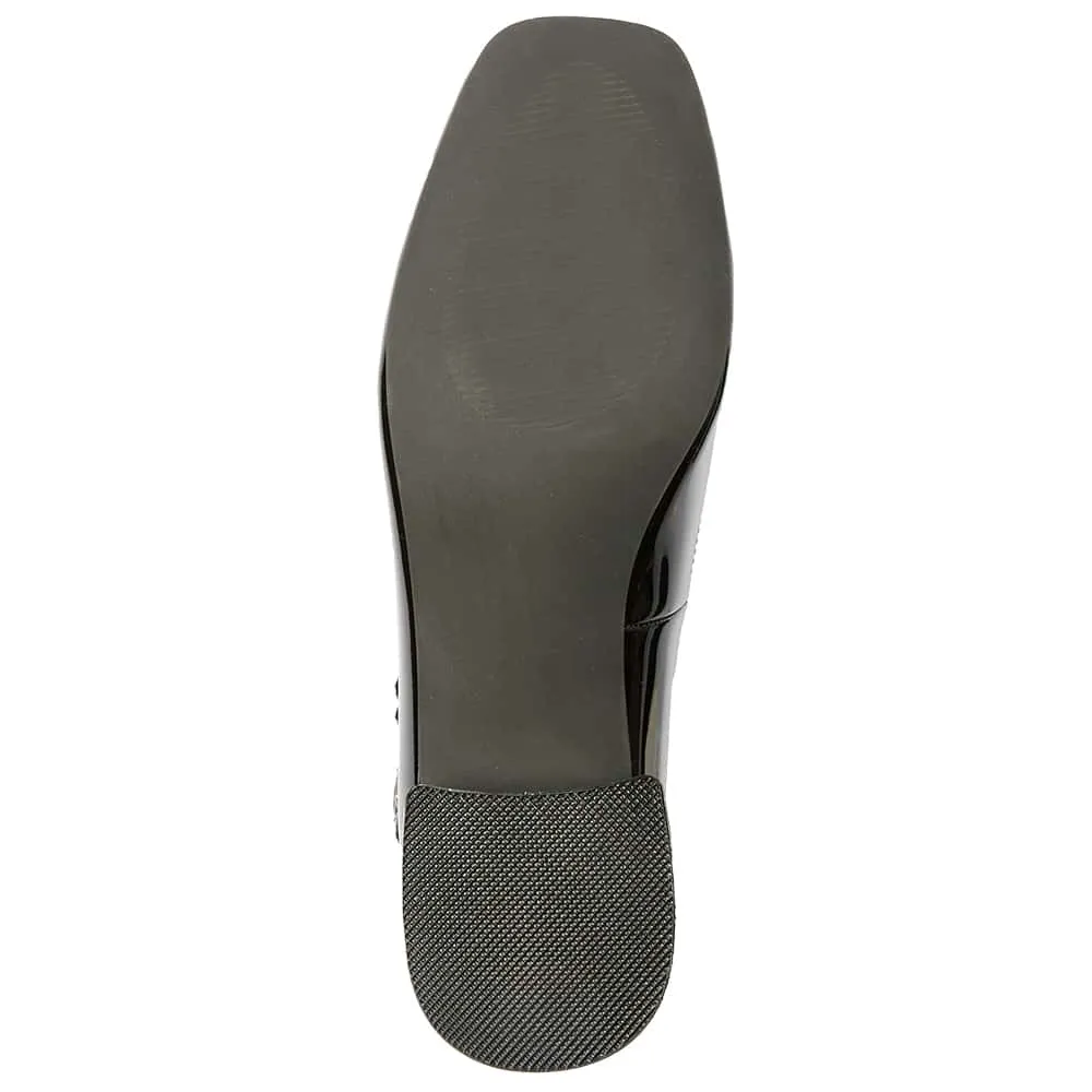 Lydia Heel in Black Patent