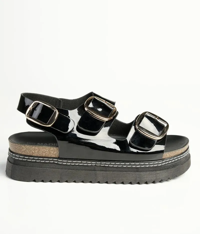 Madison Jaden Slingback Sandal - Black