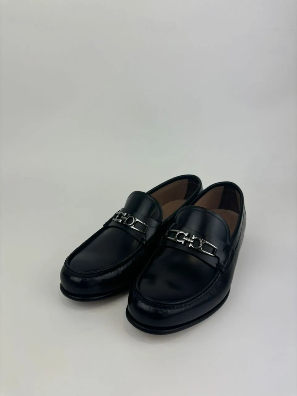 Mathias Leather Gancini Loafers