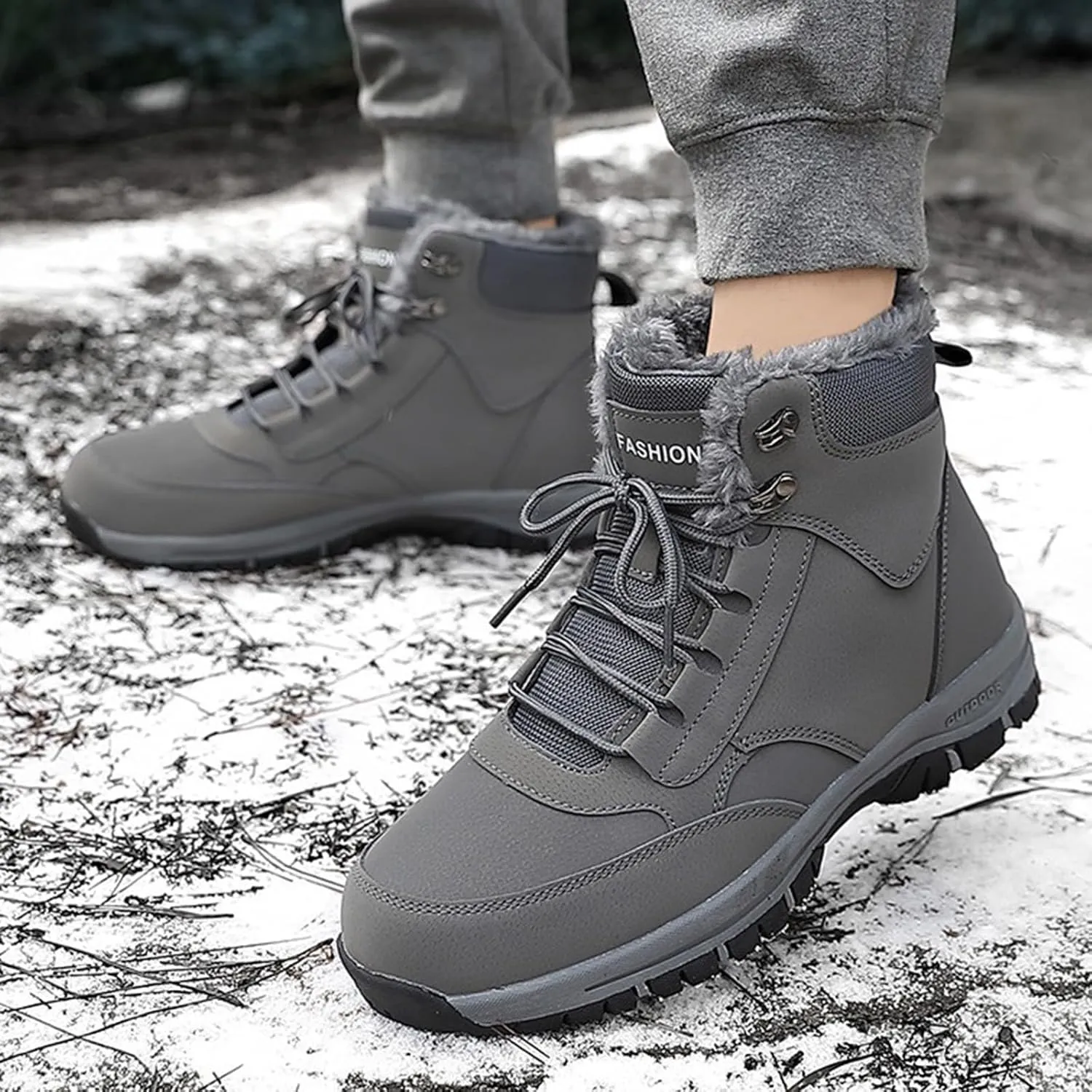 Men Work Boots Steel Toe Hiking Sneakers Women's Slip On Warm Womens Safety Toe Shoes Waterproof Composite Safety Toe Waterproof Industrial Casual Hike Grounded Footwear