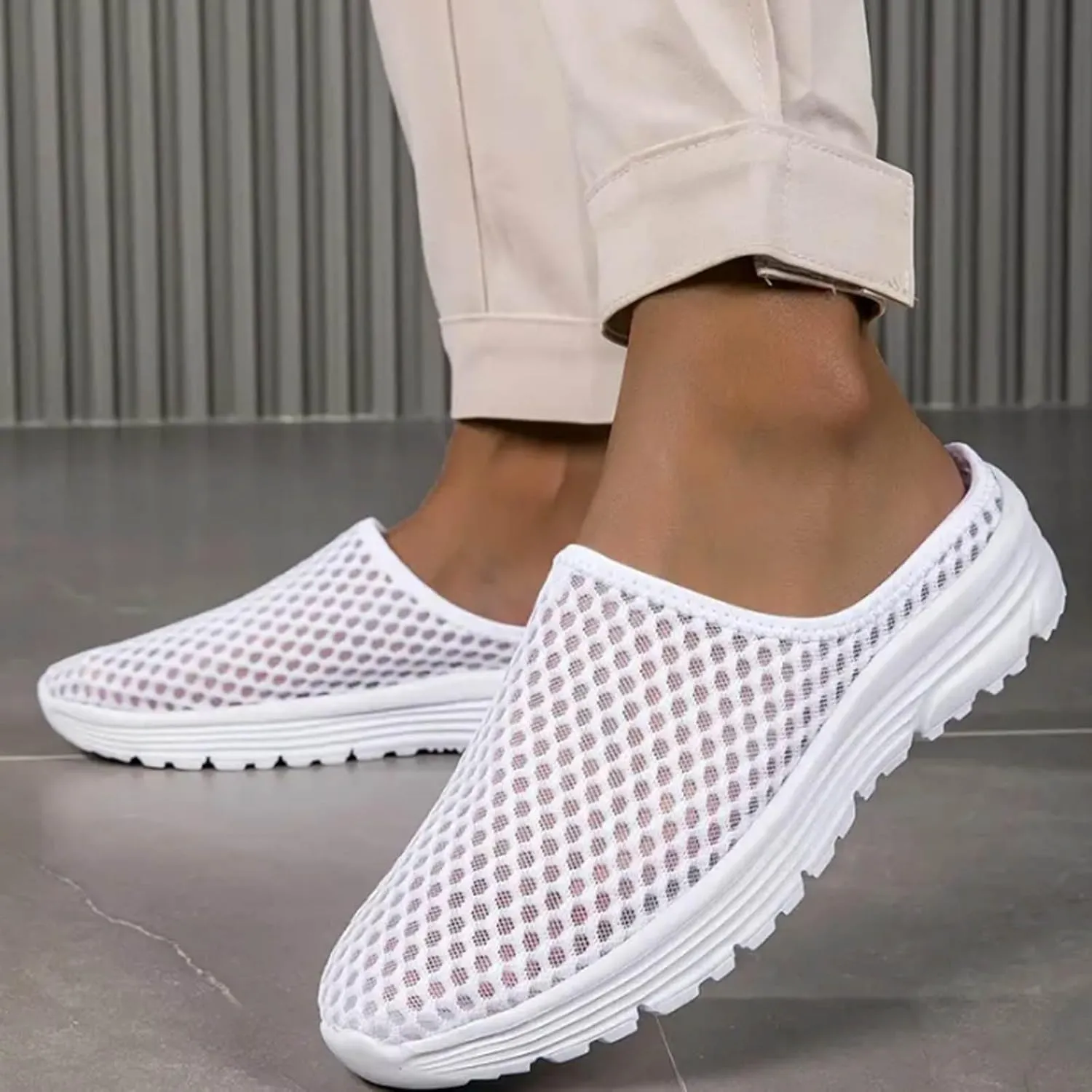 Men's Fashion Sneakers Unisex Lazy Slip On Casual and Comfortable Slippers for Men and Women