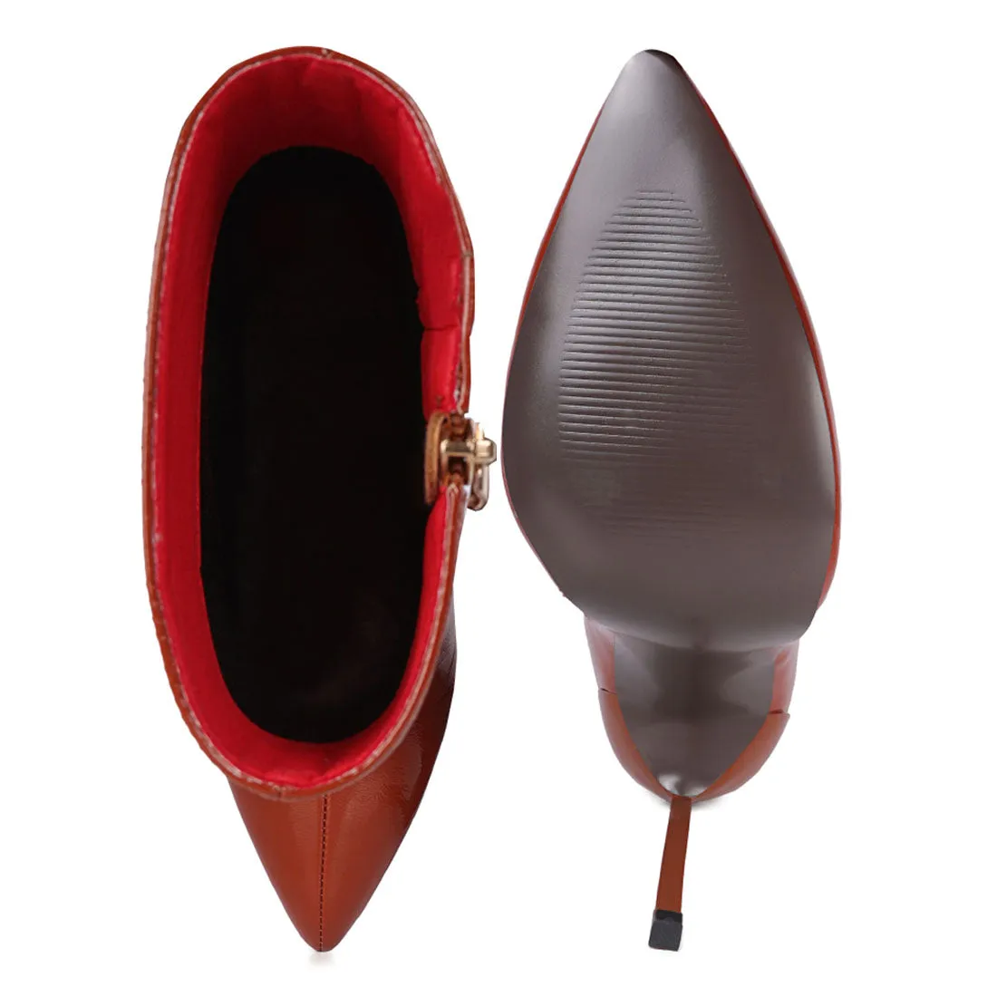 Mercury Patent High Heeled Ankle Boot
