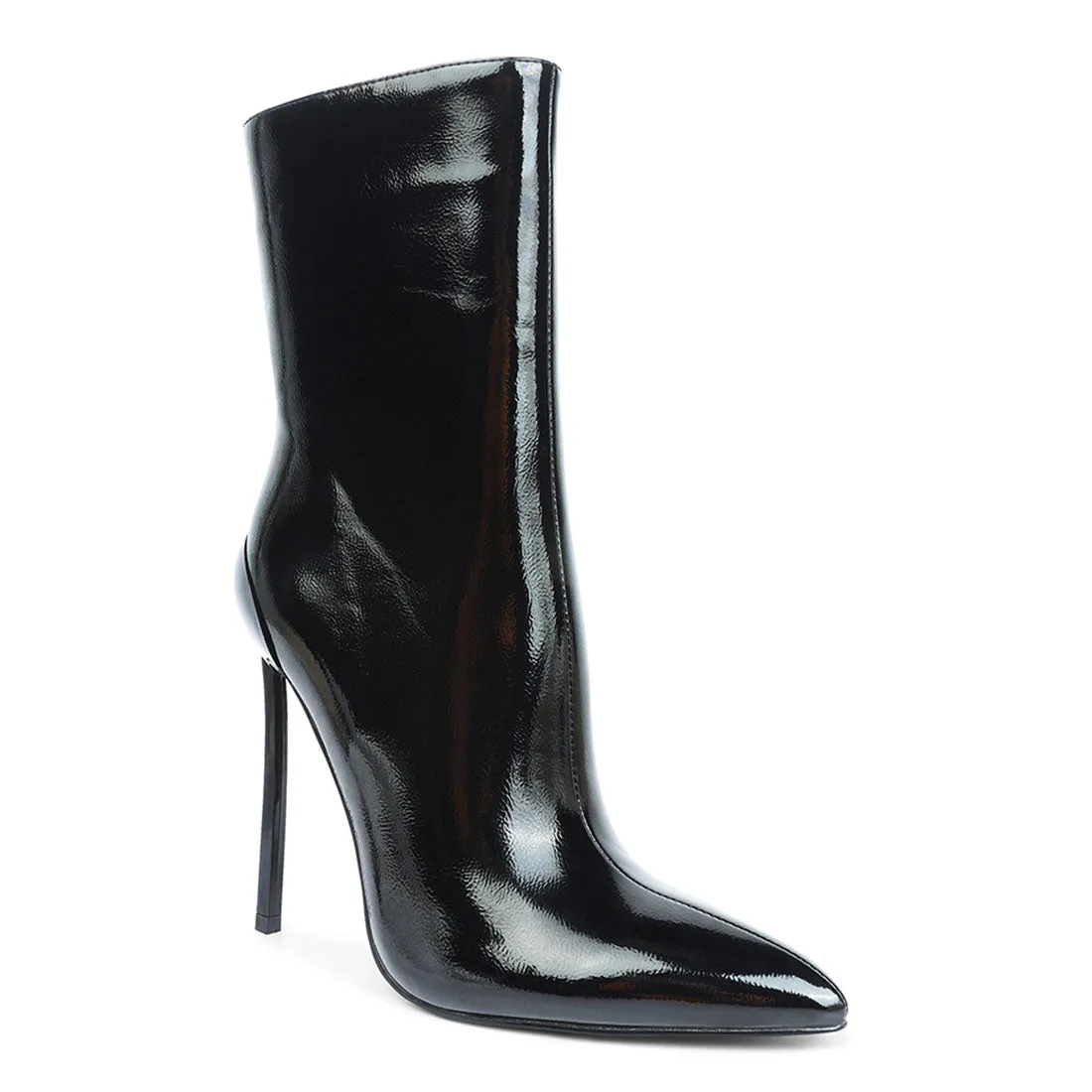 Mercury Patent High Heeled Ankle Boot