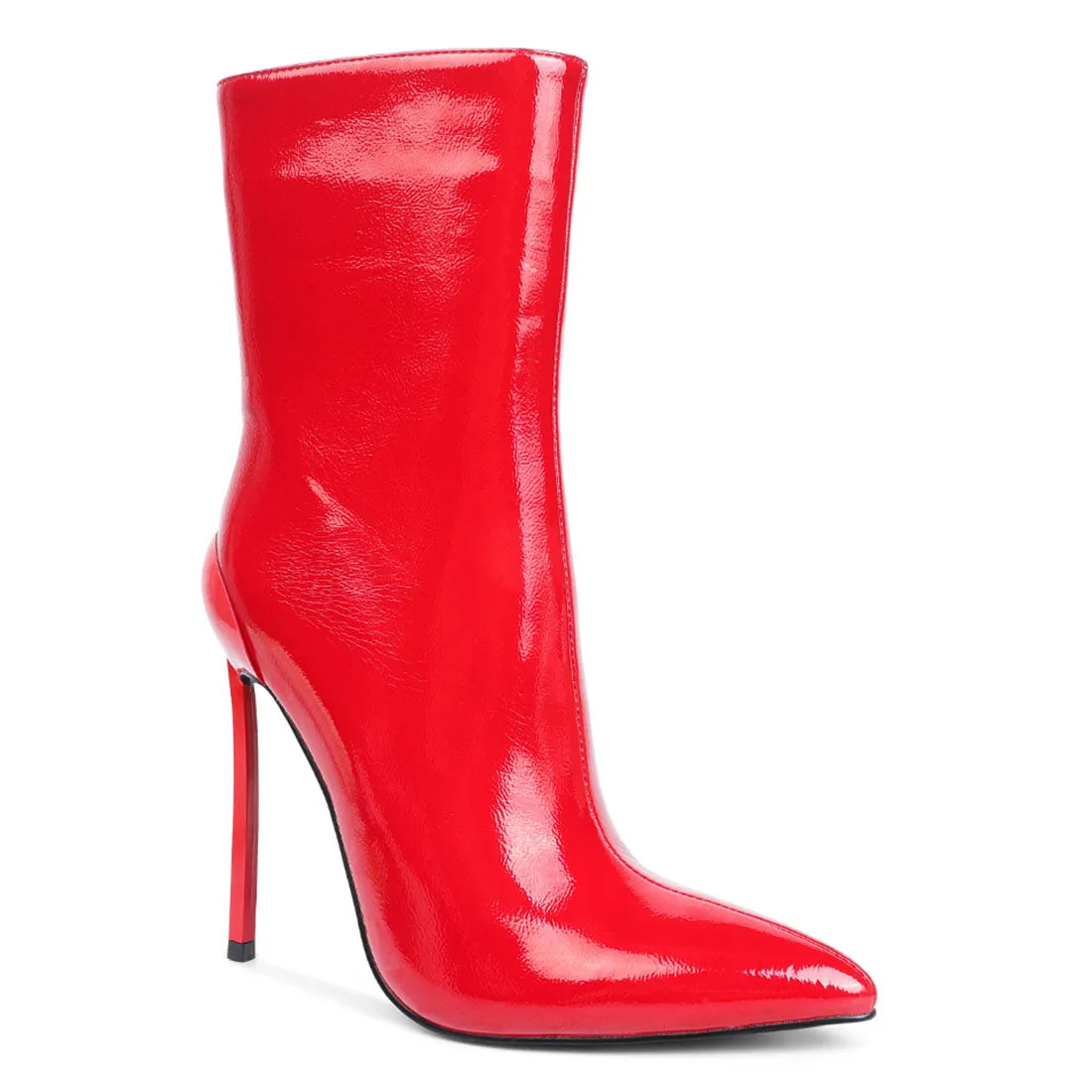 Mercury Patent High Heeled Ankle Boot