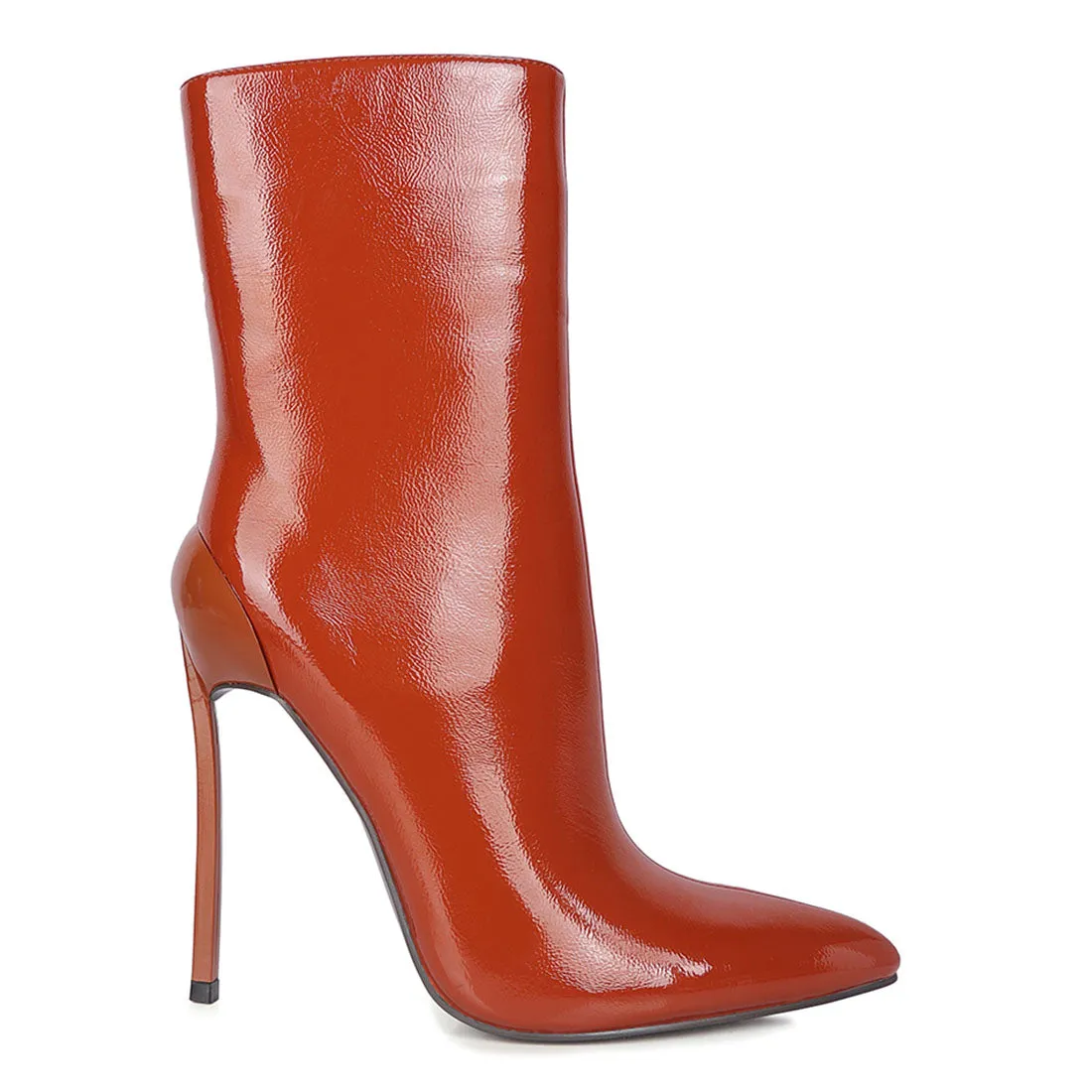 Mercury Patent High Heeled Ankle Boot