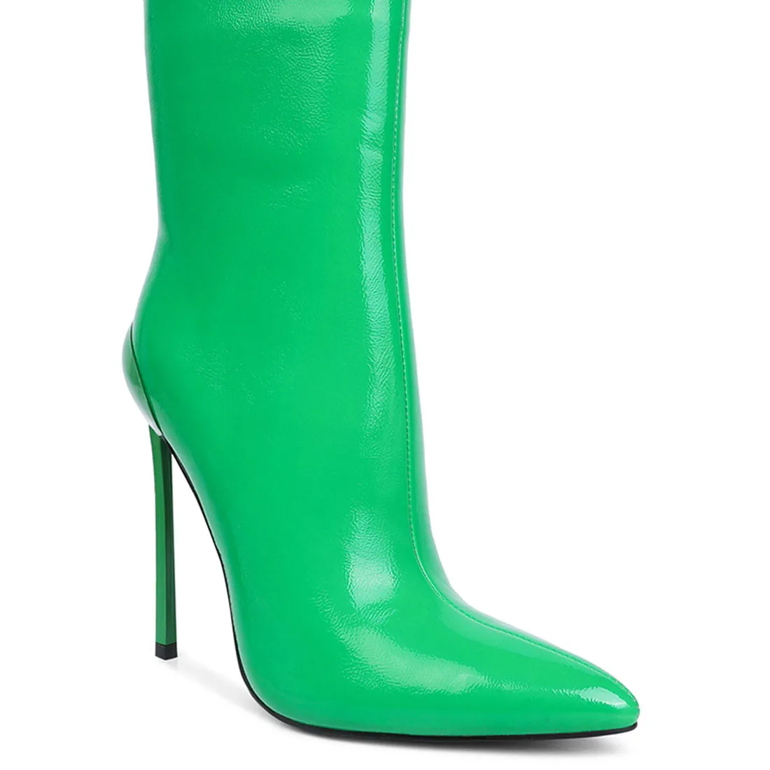 Mercury Patent High Heeled Ankle Boot
