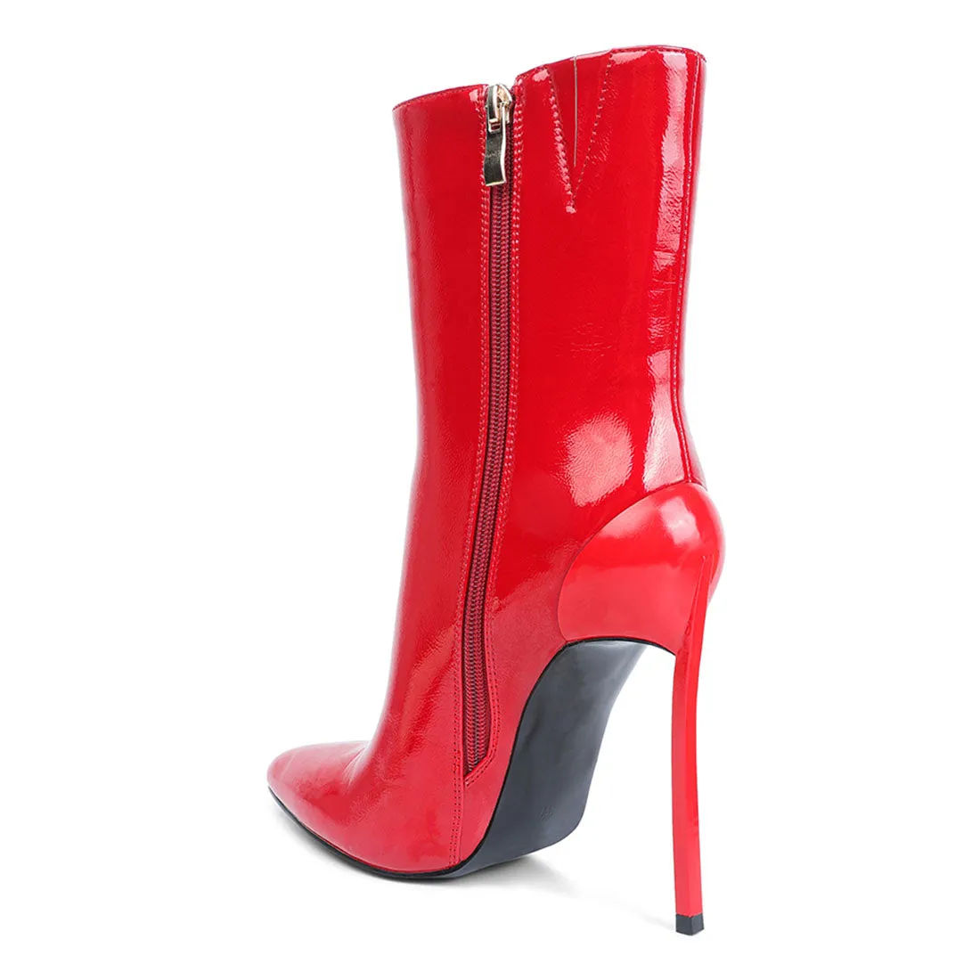 Mercury Patent High Heeled Ankle Boot