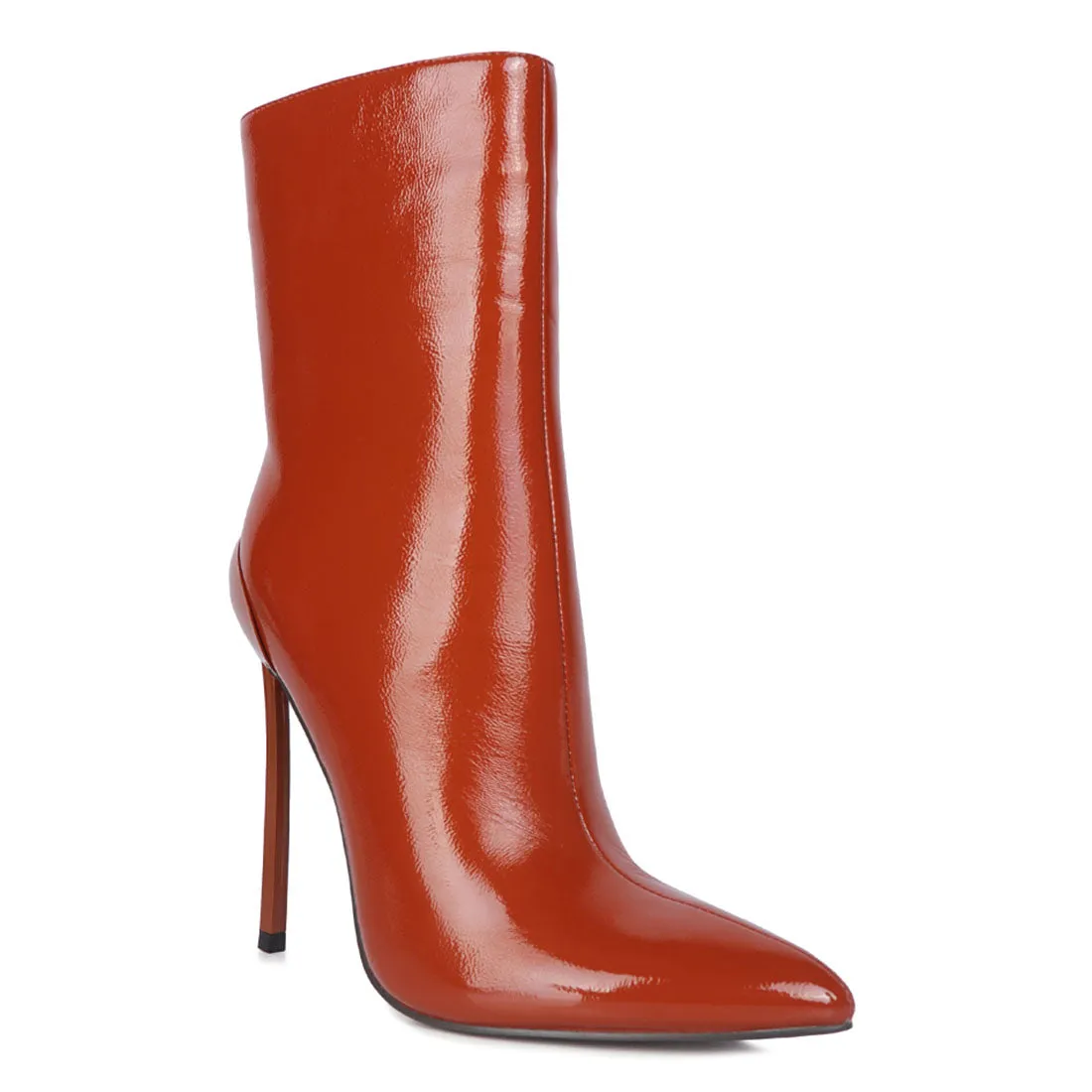 Mercury Patent High Heeled Ankle Boot