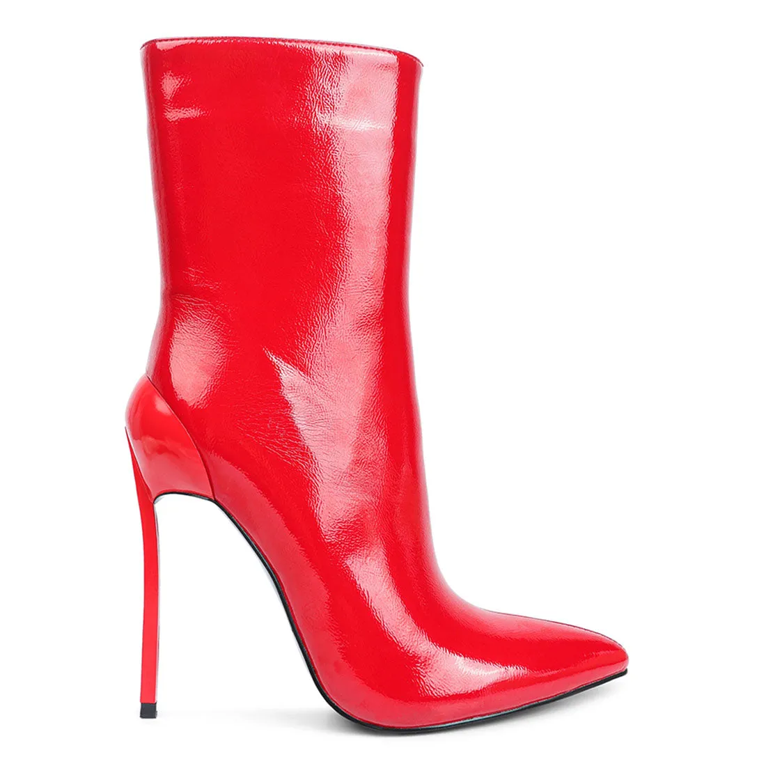 Mercury Patent High Heeled Ankle Boot