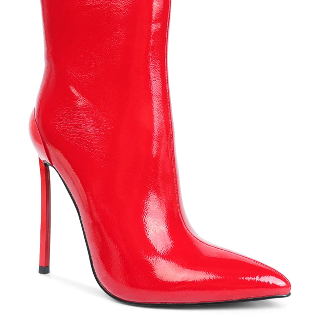 Mercury Patent High Heeled Ankle Boot