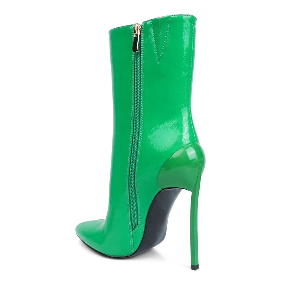 Mercury Patent High Heeled Ankle Boot