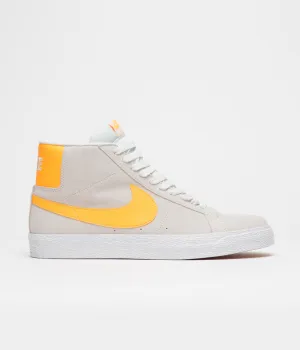 Nike SB Blazer Mid Shoes - Summit White / Laser Orange - Summit White